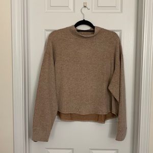 Cropped brown sweater